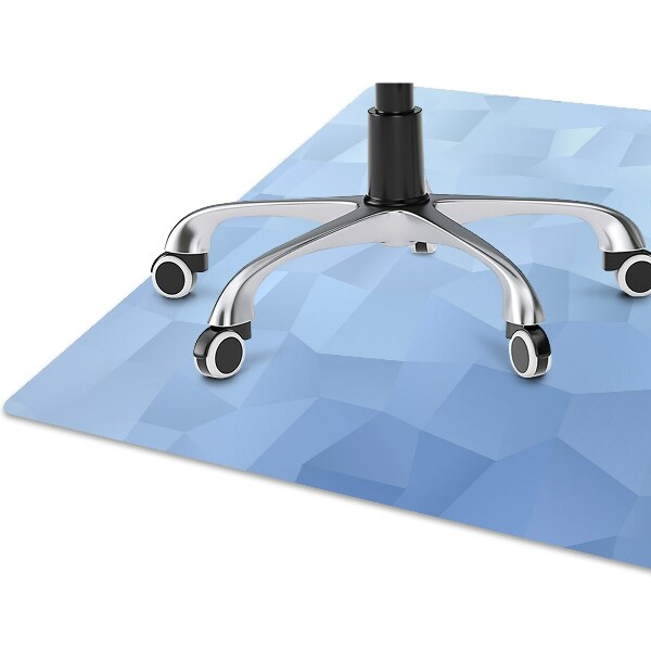 Computer chair mat Abstraction blue