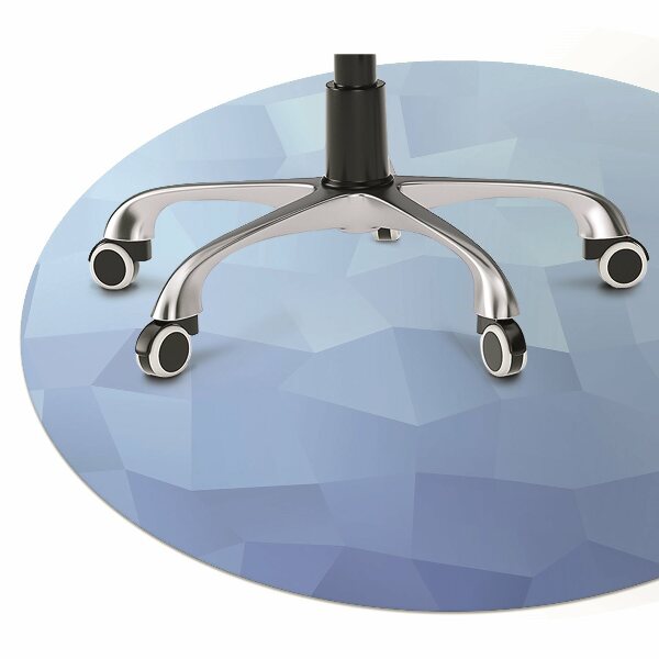 Computer chair mat Abstraction blue