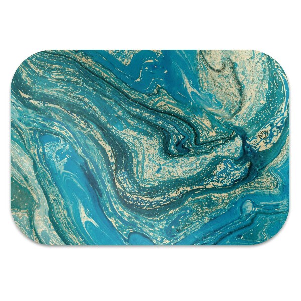 Computer chair mat Abstraction blue