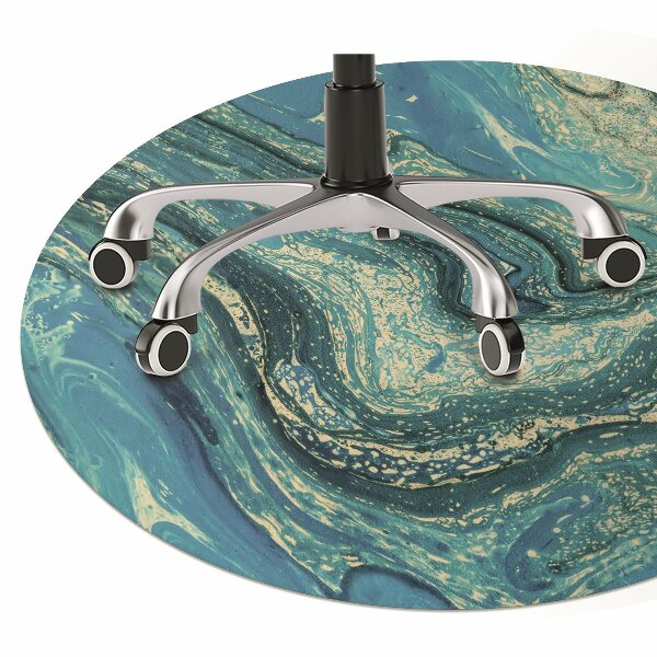 Computer chair mat Abstraction blue