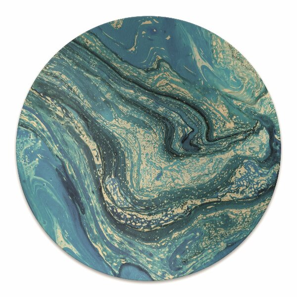 Computer chair mat Abstraction blue