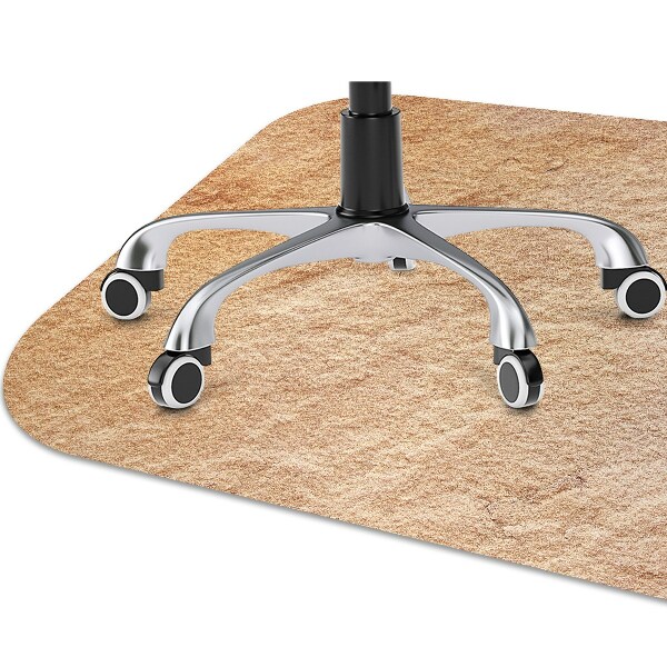 Office chair floor protector Sandstone