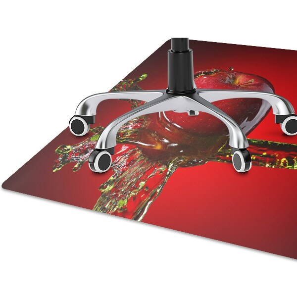 Office chair mat red apple