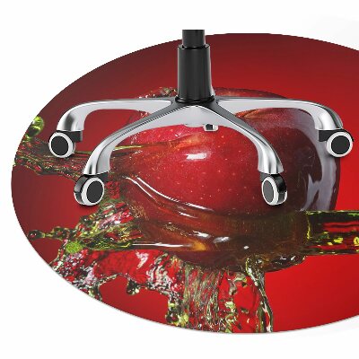 Office chair mat red apple