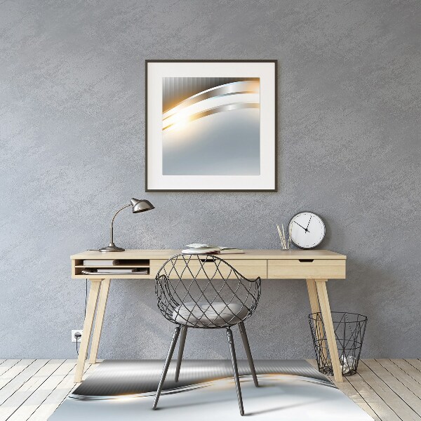 Office chair mat Crossing silver