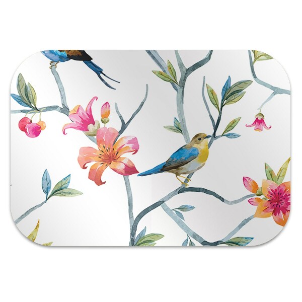 Office chair mat flowers