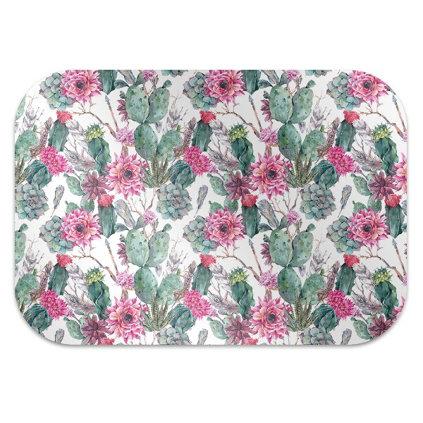 Office chair floor protector Succulents