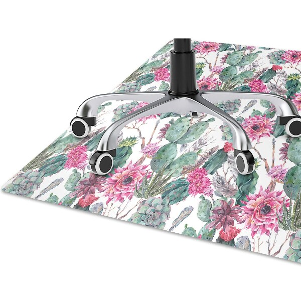 Office chair floor protector Succulents