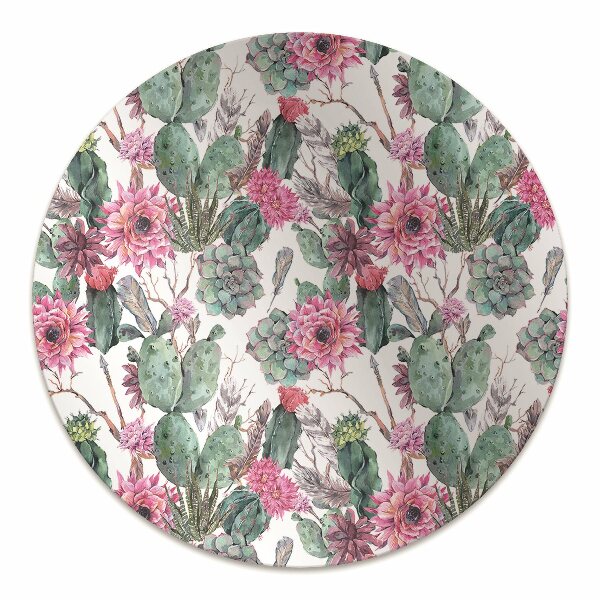 Office chair floor protector Succulents