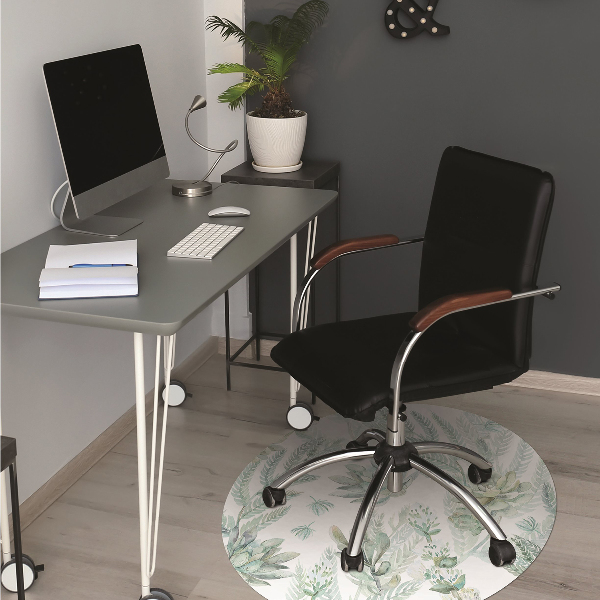 Office chair floor protector painted rock gardens