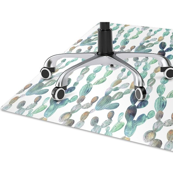 Office chair mat cacti