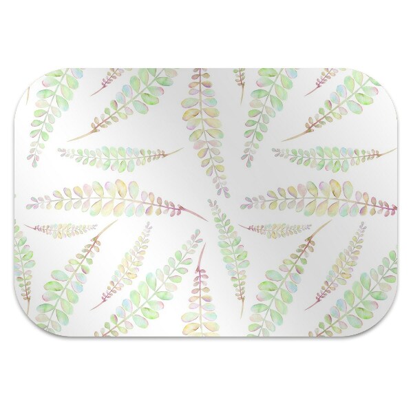 Office chair mat Watercolors leaves