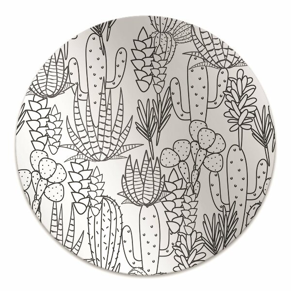 Office chair mat cacti