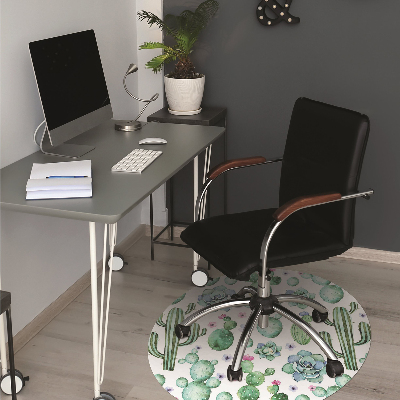 Office chair mat Cactus