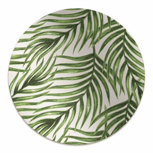 Office chair floor protector palm leaf