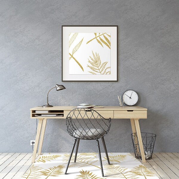 Computer chair mat palm leaves