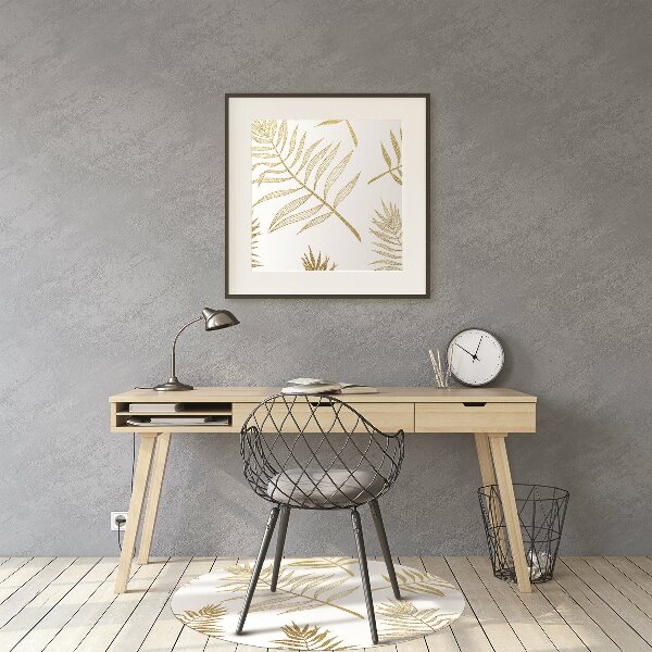 Computer chair mat palm leaves