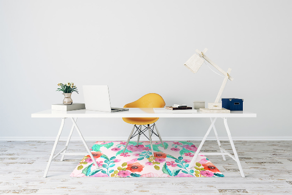 Computer chair mat Beautiful flora