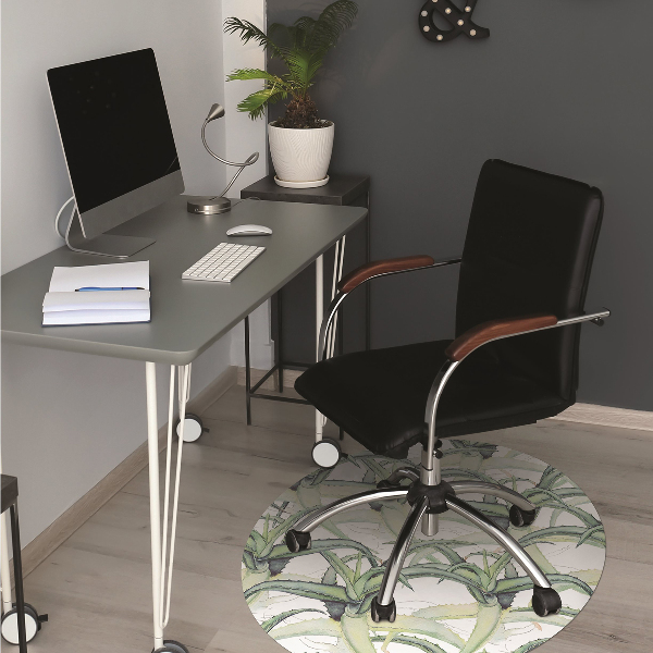Desk chair mat Aloe image