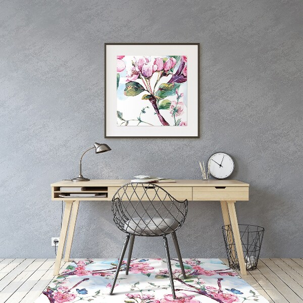 Office chair mat apricot tree