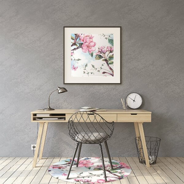 Office chair mat apricot tree