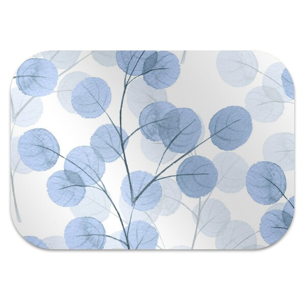 Chair mat floor panels protector Branches with leaves