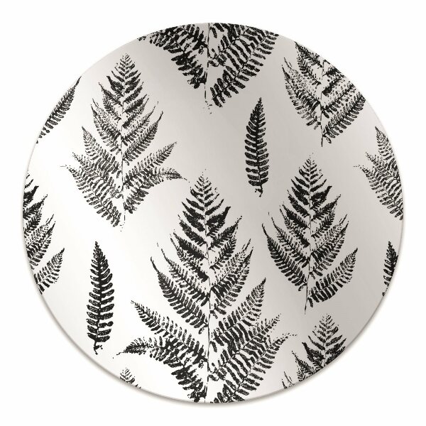 Office chair mat imprints of ferns