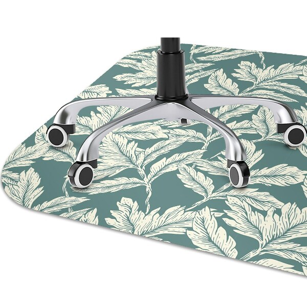 Computer chair mat picture leaves
