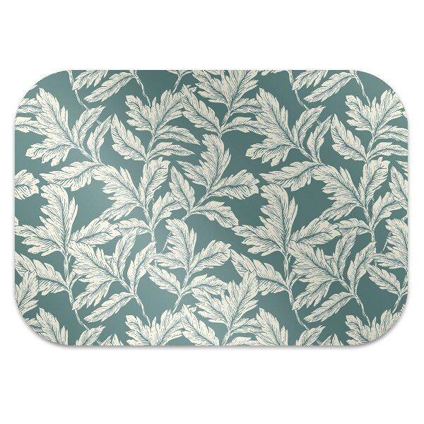 Computer chair mat picture leaves