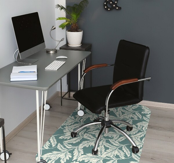 Computer chair mat picture leaves