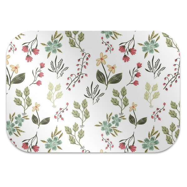 Office chair mat Berries and Flowers