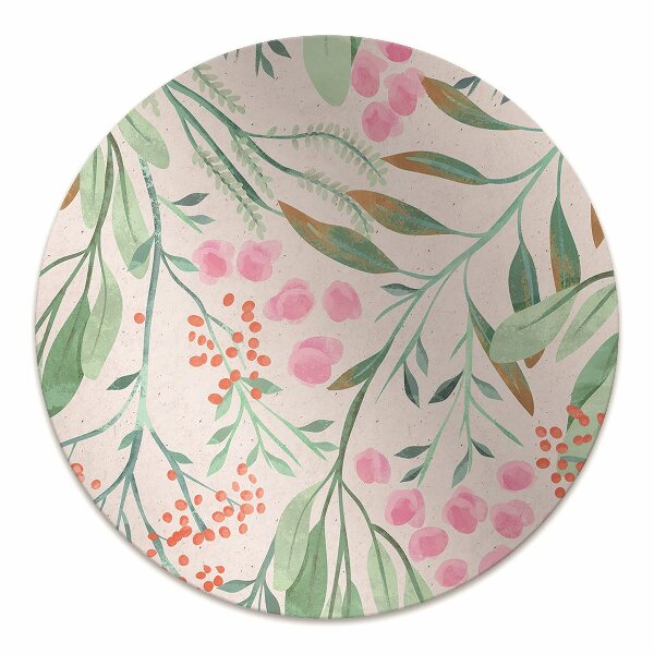 Chair mat floor panels protector rowan leaves