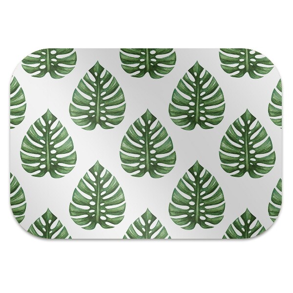 Office chair mat Leaves