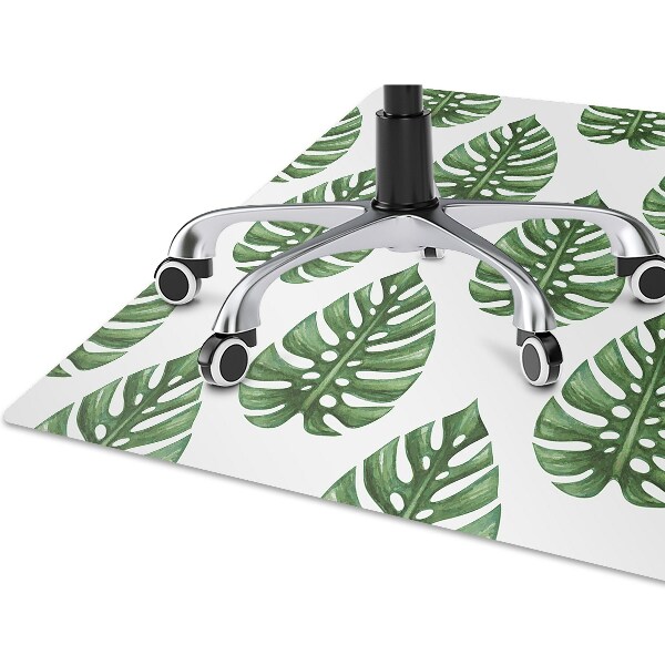 Office chair mat Leaves