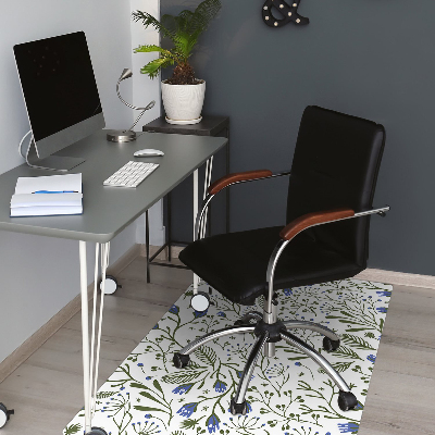 Office chair mat flowers