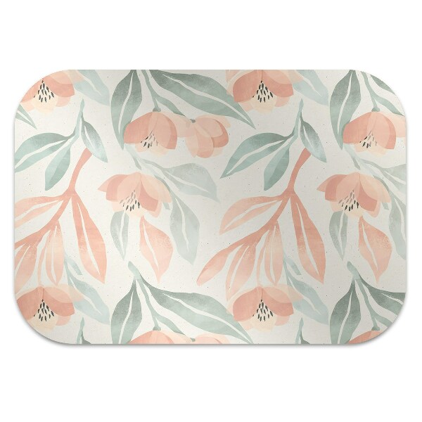 Office chair mat Leaves