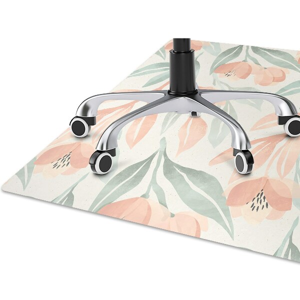 Office chair mat Leaves