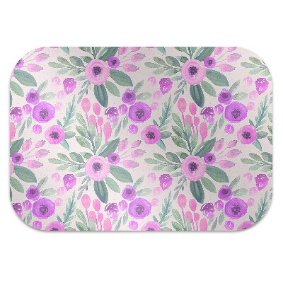 Desk chair mat floral Pattern