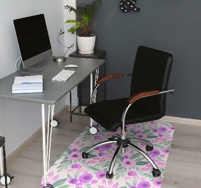 Desk chair mat floral Pattern