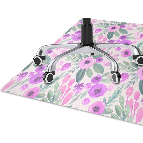 Desk chair mat floral Pattern