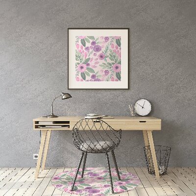 Desk chair mat floral Pattern