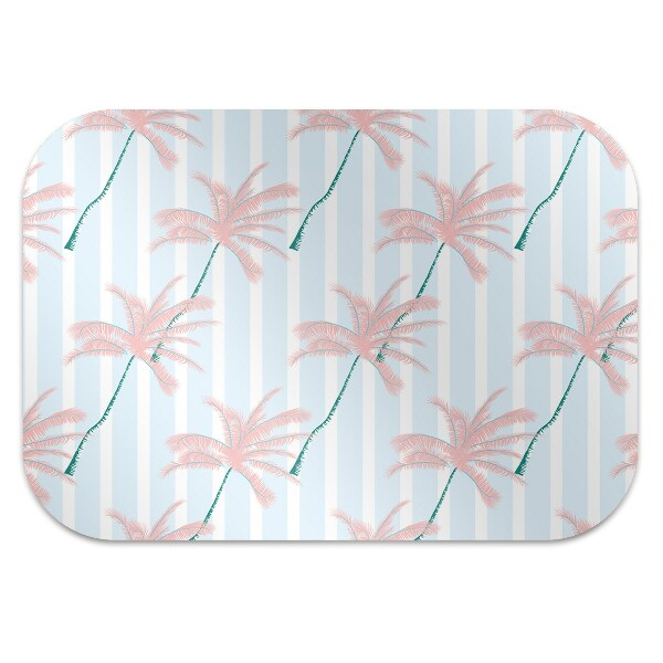 Office chair floor protector palm leaves
