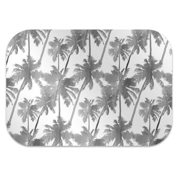 Desk chair mat gray palm