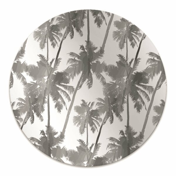 Desk chair mat gray palm