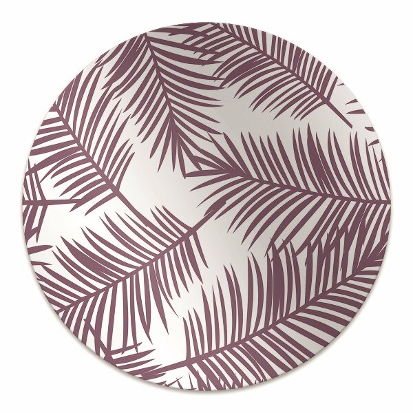 Chair mat floor panels protector purple leaves