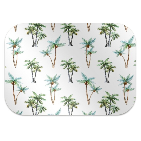 Desk chair mat palm mural
