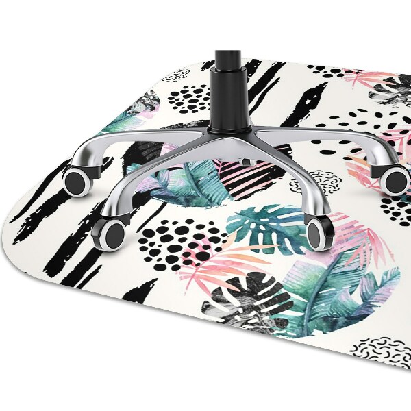 Office chair floor protector Abstraction jungle
