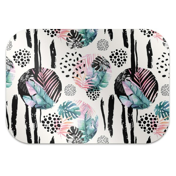 Office chair floor protector Abstraction jungle