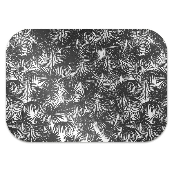 Computer chair mat black palm