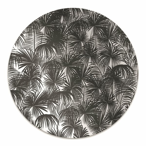Computer chair mat black palm